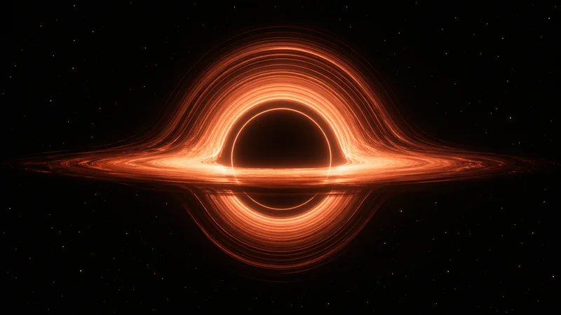 NullPath — photon trajectories rendered around a black hole